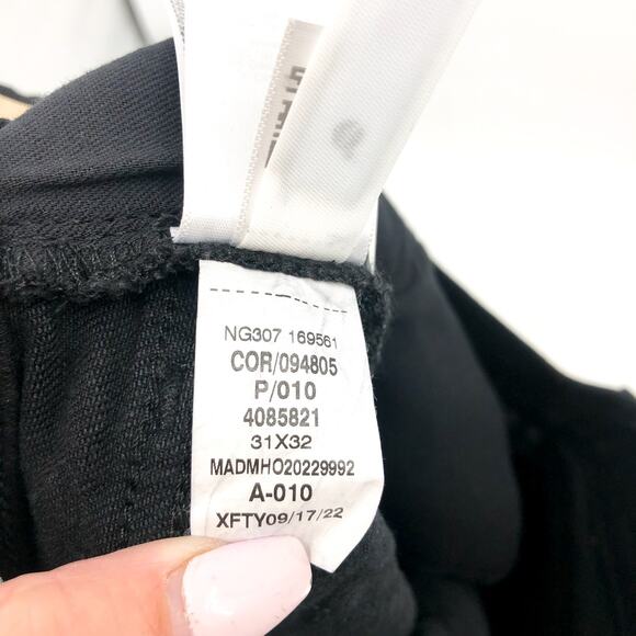 MADEWELL Men's Athletic Slim Jean 31x32 Black Denim Stretch NG307 NWT - Picture 12 of 13